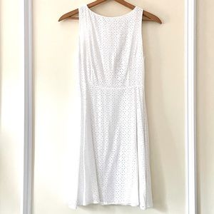 WITH TAGS - Nicole Miller embroidered white dress